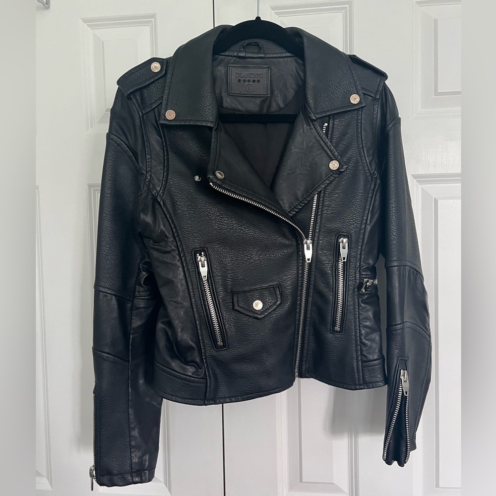 Blank NYC Vegan Leather Moto Jacket